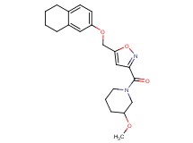 3-methoxy-1-({5-[(5,6,7,8-tetrahydro-2-naphthalenyloxy)methyl]-3-isoxazolyl}carbonyl)piperidine