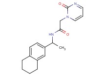 2-(2-oxopyrimidin-1(2H)-yl)-N-[1-(5,6,7,8-tetrahydronaphthalen-2-yl)ethyl]acetamide