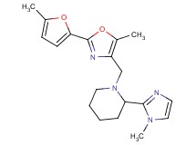 2-(1-methyl-1H-imidazol-2-yl)-1-{[5-methyl-2-(5-methyl-2-furyl)-1,3-oxazol-4-yl]methyl}piperidine