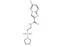 6-chloro-N-[2-(pyrrolidin-1-ylsulfonyl)ethyl]imidazo[1,2-a]pyridine-2-carboxamide