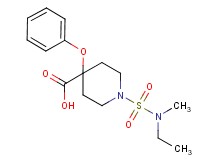 1-{[ethyl(methyl)amino]sulfonyl}-4-phenoxypiperidine-4-carboxylic acid