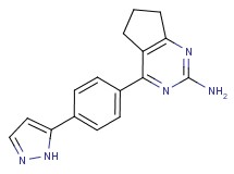 4-[4-(1H-pyrazol-5-yl)phenyl]-6,7-dihydro-5H-cyclopenta[d]pyrimidin-2-amine
