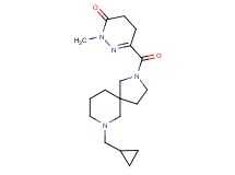 6-{[7-(cyclopropylmethyl)-2,7-diazaspiro[4.5]dec-2-yl]carbonyl}-2-methyl-4,5-dihydro-3(2H)-pyridazinone