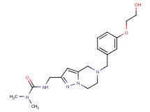 N'-({5-[3-(2-hydroxyethoxy)benzyl]-4,5,6,7-tetrahydropyrazolo[1,5-a]pyrazin-2-yl}methyl)-N,N-dimethylurea