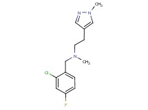 (2-chloro-4-fluorobenzyl)methyl[2-(1-methyl-1H-pyrazol-4-yl)ethyl]amine