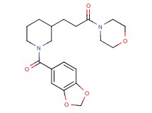 4-{3-[1-(1,3-benzodioxol-5-ylcarbonyl)-3-piperidinyl]propanoyl}morpholine