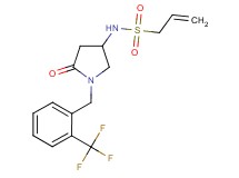 N-{5-oxo-1-[2-(trifluoromethyl)benzyl]-3-pyrrolidinyl}-2-propene-1-sulfonamide