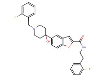 5-[1-(2-fluorobenzyl)-4-hydroxy-4-piperidinyl]-N-[2-(2-fluorophenyl)ethyl]-1-benzofuran-2-carboxamide
