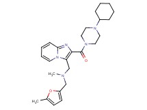 ({2-[(4-cyclohexyl-1-piperazinyl)carbonyl]imidazo[1,2-a]pyridin-3-yl}methyl)methyl[(5-methyl-2-furyl)methyl]amine