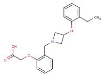 (2-{[3-(2-ethylphenoxy)-1-azetidinyl]methyl}phenoxy)acetic acid