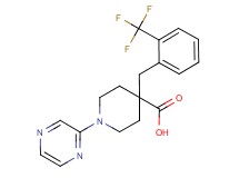 1-pyrazin-2-yl-4-[2-(trifluoromethyl)benzyl]piperidine-4-carboxylic acid