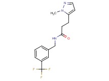 3-(1-methyl-1H-pyrazol-5-yl)-N-[3-(trifluoromethyl)benzyl]propanamide