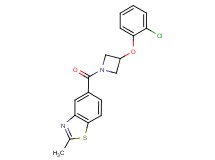 5-{[3-(2-chlorophenoxy)-1-azetidinyl]carbonyl}-2-methyl-1,3-benzothiazole