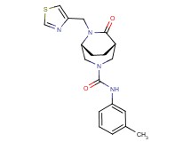 (1S*,5R*)-N-(3-methylphenyl)-7-oxo-6-(1,3-thiazol-4-ylmethyl)-3,6-diazabicyclo[3.2.2]nonane-3-carboxamide