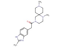 1,9-dimethyl-4-[(2-methyl-1H-benzimidazol-5-yl)acetyl]-1,4,9-triazaspiro[5.5]undecane