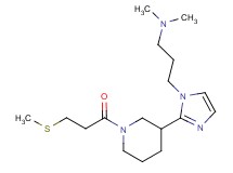 N,N-dimethyl-3-(2-{1-[3-(methylthio)propanoyl]piperidin-3-yl}-1H-imidazol-1-yl)propan-1-amine