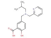 2-hydroxy-5-{[isobutyl(pyridin-2-ylmethyl)amino]methyl}benzoic acid