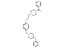 1-(2-{4-[(4-benzyl-1-piperidinyl)methyl]phenoxy}ethyl)-4-isonicotinoylpiperazine
