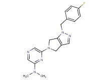 6-[1-(4-fluorobenzyl)-4,6-dihydropyrrolo[3,4-c]pyrazol-5(1H)-yl]-N,N-dimethylpyrazin-2-amine
