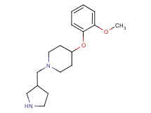 4-(2-methoxyphenoxy)-1-(3-pyrrolidinylmethyl)piperidine