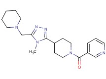 3-({4-[4-methyl-5-(piperidin-1-ylmethyl)-4H-1,2,4-triazol-3-yl]piperidin-1-yl}carbonyl)pyridine