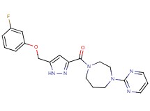 1-({5-[(3-fluorophenoxy)methyl]-1H-pyrazol-3-yl}carbonyl)-4-(2-pyrimidinyl)-1,4-diazepane