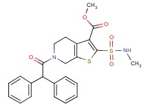 methyl 6-(diphenylacetyl)-2-[(methylamino)sulfonyl]-4,5,6,7-tetrahydrothieno[2,3-c]pyridine-3-carboxylate