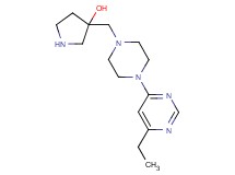 3-{[4-(6-ethyl-4-pyrimidinyl)-1-piperazinyl]methyl}-3-pyrrolidinol dihydrochloride