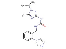 N-[2-(1H-imidazol-1-yl)benzyl]-N'-(1-isopropyl-5-methyl-1H-1,2,4-triazol-3-yl)urea