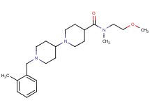 N-(2-methoxyethyl)-N-methyl-1'-(2-methylbenzyl)-1,4'-bipiperidine-4-carboxamide