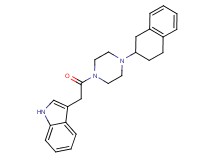 3-{2-oxo-2-[4-(1,2,3,4-tetrahydronaphthalen-2-yl)piperazin-1-yl]ethyl}-1H-indole