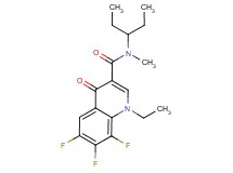1-ethyl-N-(1-ethylpropyl)-6,7,8-trifluoro-N-methyl-4-oxo-1,4-dihydroquinoline-3-carboxamide