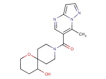 9-[(7-methylpyrazolo[1,5-a]pyrimidin-6-yl)carbonyl]-1-oxa-9-azaspiro[5.5]undecan-5-ol
