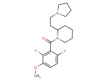 1-(2,6-difluoro-3-methoxybenzoyl)-2-[2-(1-pyrrolidinyl)ethyl]piperidine