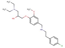 1-[4-({[2-(4-chlorophenyl)ethyl]amino}methyl)-2-methoxyphenoxy]-3-(diethylamino)-2-propanol