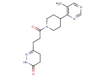 6-{3-[4-(5-methylpyrimidin-4-yl)piperidin-1-yl]-3-oxopropyl}-4,5-dihydropyridazin-3(2H)-one