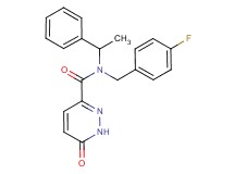 N-(4-fluorobenzyl)-6-oxo-N-(1-phenylethyl)-1,6-dihydropyridazine-3-carboxamide