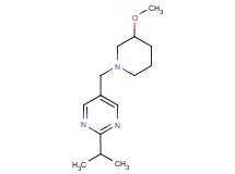 2-isopropyl-5-[(3-methoxypiperidin-1-yl)methyl]pyrimidine