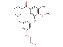 {1-[3-(2-hydroxyethoxy)benzyl]-3-piperidinyl}(4-methoxy-3,5-dimethylphenyl)methanone