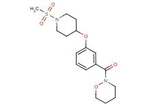 2-(3-{[1-(methylsulfonyl)-4-piperidinyl]oxy}benzoyl)-1,2-oxazinane