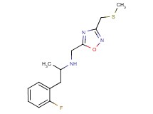 1-(2-fluorophenyl)-N-({3-[(methylthio)methyl]-1,2,4-oxadiazol-5-yl}methyl)propan-2-amine