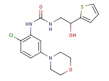 N-(2-chloro-5-morpholin-4-ylphenyl)-N'-[2-hydroxy-2-(2-thienyl)ethyl]urea