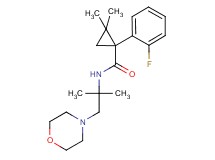N-(1,1-dimethyl-2-morpholin-4-ylethyl)-1-(2-fluorophenyl)-2,2-dimethylcyclopropanecarboxamide