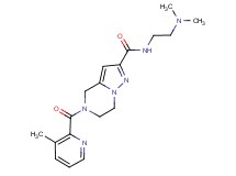 N-[2-(dimethylamino)ethyl]-5-[(3-methylpyridin-2-yl)carbonyl]-4,5,6,7-tetrahydropyrazolo[1,5-a]pyrazine-2-carboxamide