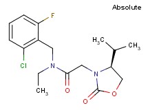 N-(2-chloro-6-fluorobenzyl)-N-ethyl-2-[(4S)-4-isopropyl-2-oxo-1,3-oxazolidin-3-yl]acetamide
