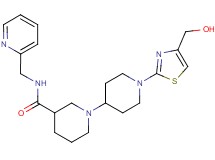 1'-[4-(hydroxymethyl)-1,3-thiazol-2-yl]-N-(pyridin-2-ylmethyl)-1,4'-bipiperidine-3-carboxamide