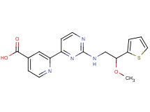 2-(2-{[2-methoxy-2-(2-thienyl)ethyl]amino}pyrimidin-4-yl)isonicotinic acid