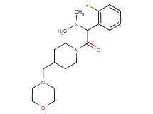 1-(2-fluorophenyl)-N,N-dimethyl-2-[4-(4-morpholinylmethyl)-1-piperidinyl]-2-oxoethanamine