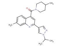 2-(1-isopropyl-1H-pyrazol-4-yl)-7-methyl-4-[(4-methylpiperidin-1-yl)carbonyl]quinoline