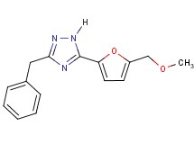 3-benzyl-5-[5-(methoxymethyl)-2-furyl]-1H-1,2,4-triazole
